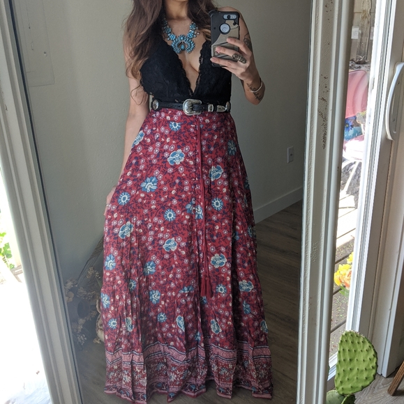 Folktown Print Skirt - Picture 2 of 4